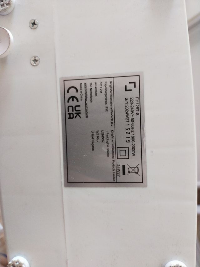 Calefactor eléctrico pequeño