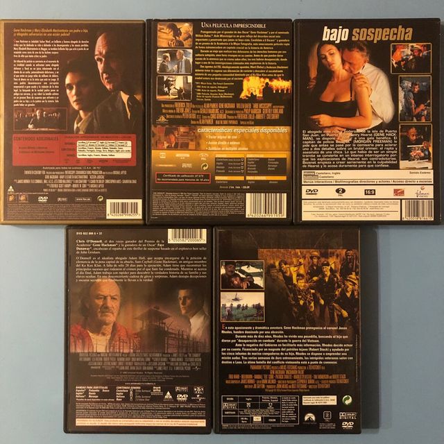 5 DVD Gene Hackman