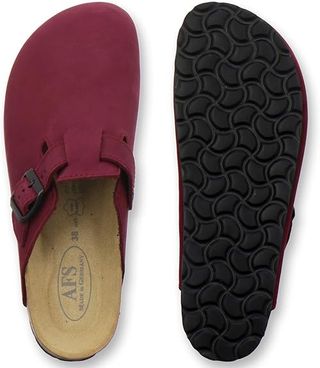 Zuecos Piel AFS rojos - Talla 37