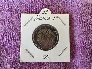 Moneda 2€ Lituania 2019