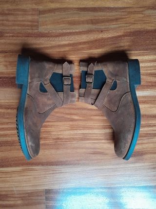 Botines ante ASOS marrón, talla 41