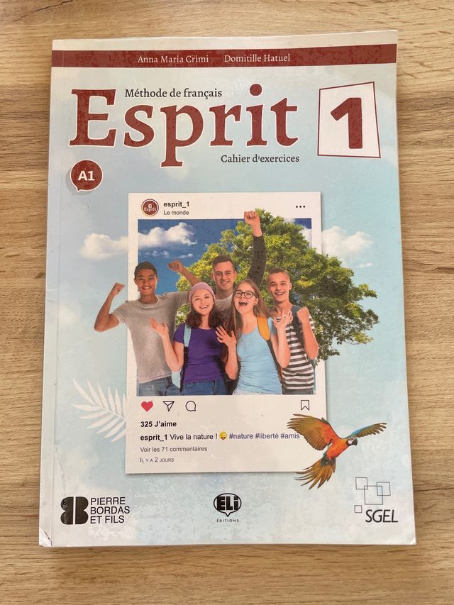 Libro francés 1ºESO. Esprit 1. Ejercicios