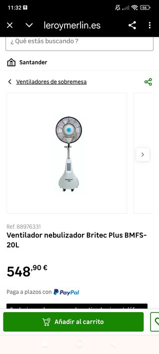 Ventilador FreshVent Plus con humidificador