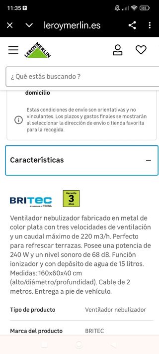 Ventilador FreshVent Plus con humidificador