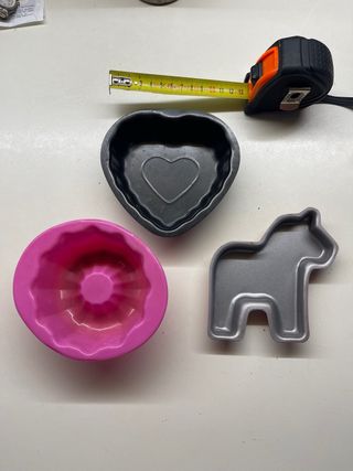 3 Tegliette dolci: cuore, ciambella, cavallo