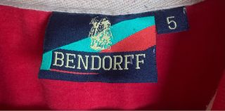 Polo manga larga Bendorff rojo talla M