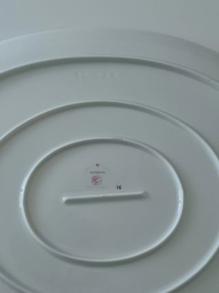 Piatto ovale porcellana, fiori