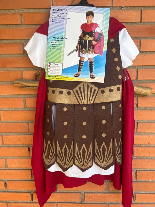 Disfraz gladiador niño Talle  size ( 110-120cm)