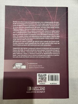 Esercizi di Algebra Lineare e Geometria