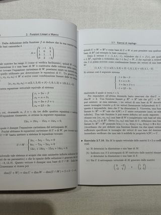 Esercizi di Algebra Lineare e Geometria