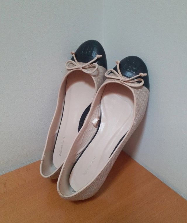 Balerinas Pedro del Hierro 37 beige-negro