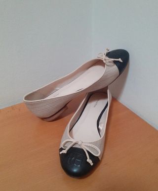Balerinas Pedro del Hierro 37 beige-negro