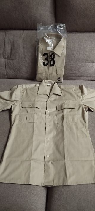2 camisas ejercito , mili.