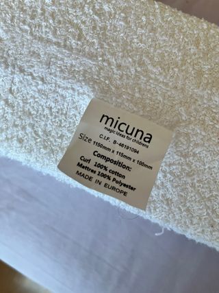 Cuna bebé con colchón y kit colecho