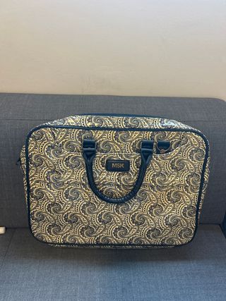 Maletín Portátil MSK beige-negro