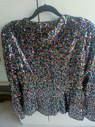 Blazer lentejuelas multicolor