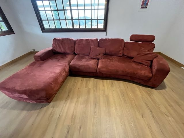 Sofá Chaiselong granate