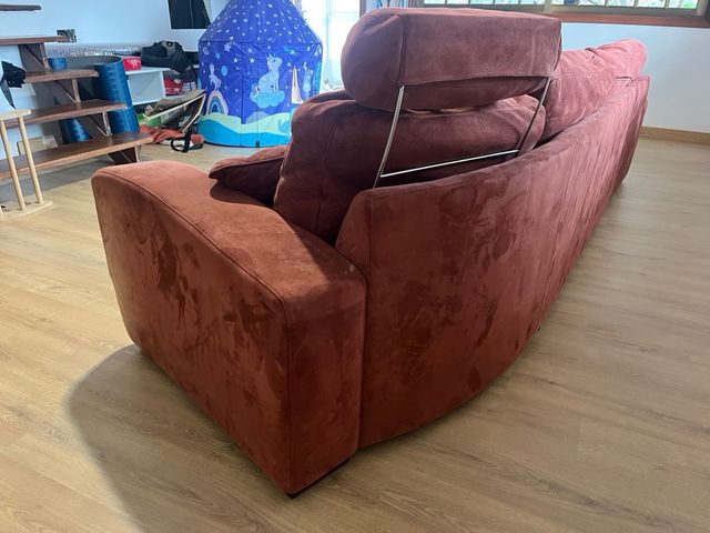 Sofá Chaiselong granate