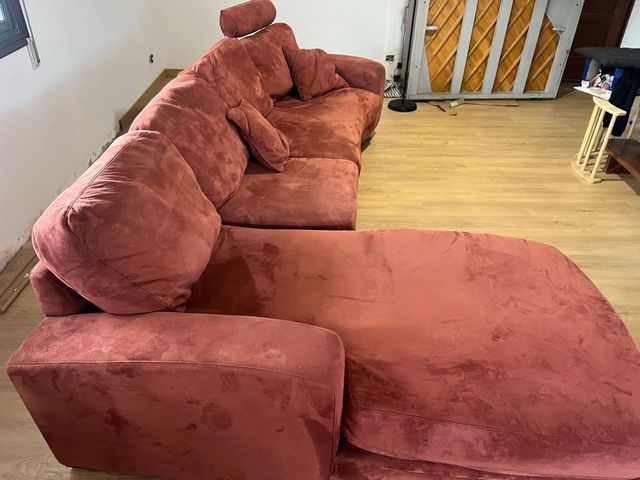 Sofá Chaiselong granate