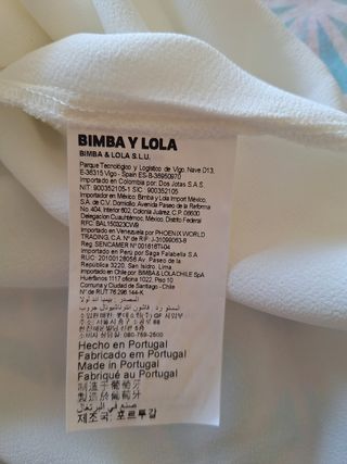 Blusa Bimba y Lola blanca