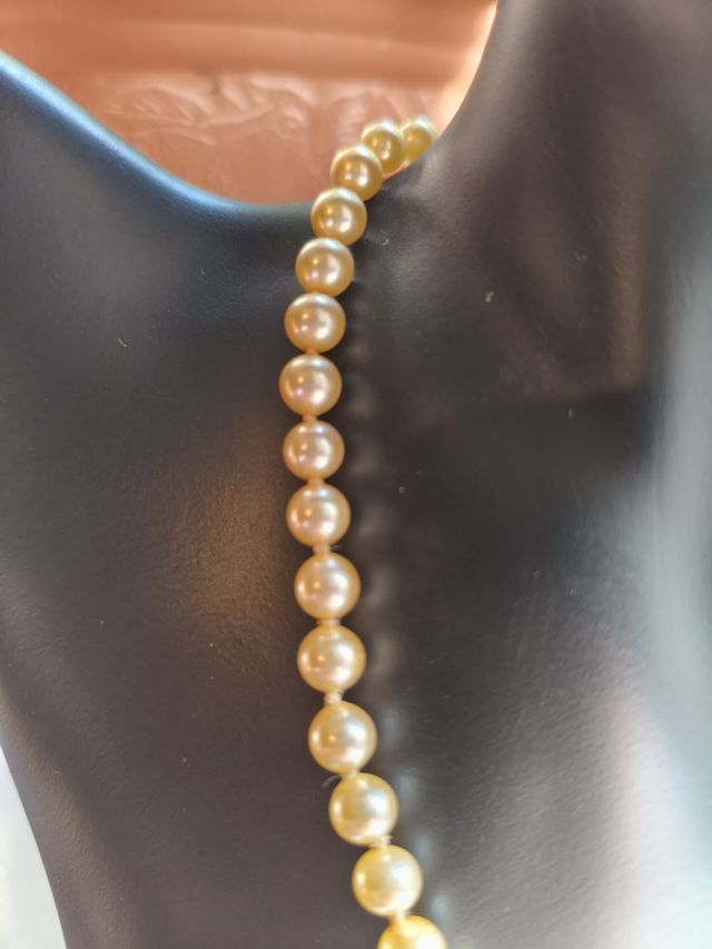 Collana girocollo Vintage in perle cerate