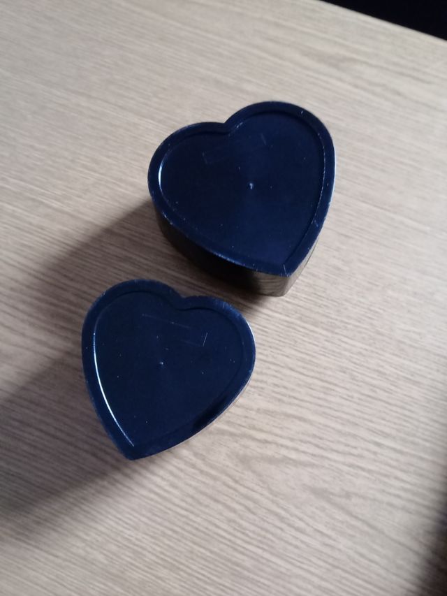 2 scatole cuore vintage