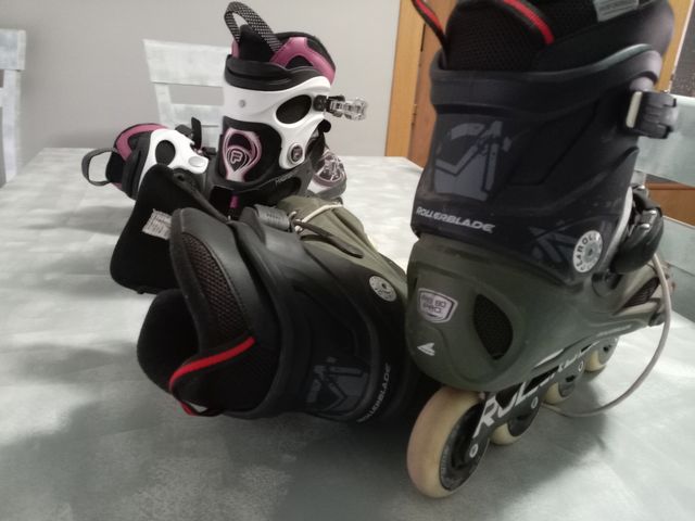 2 pares patines Rollerblade Talla 45 y talla 36