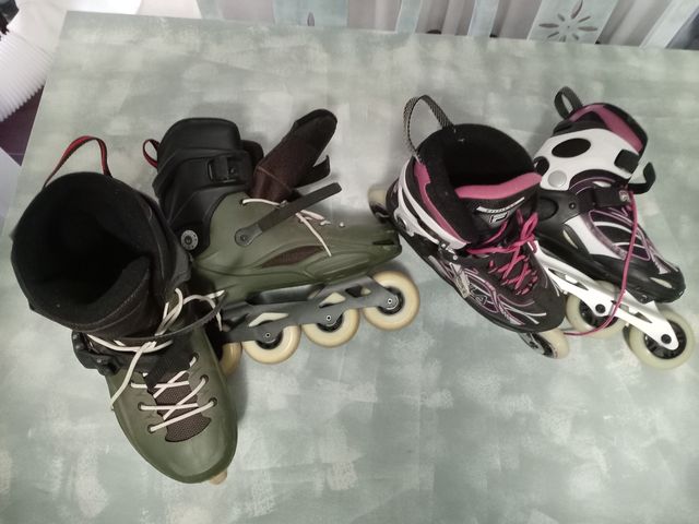 2 pares patines Rollerblade Talla 45 y talla 36
