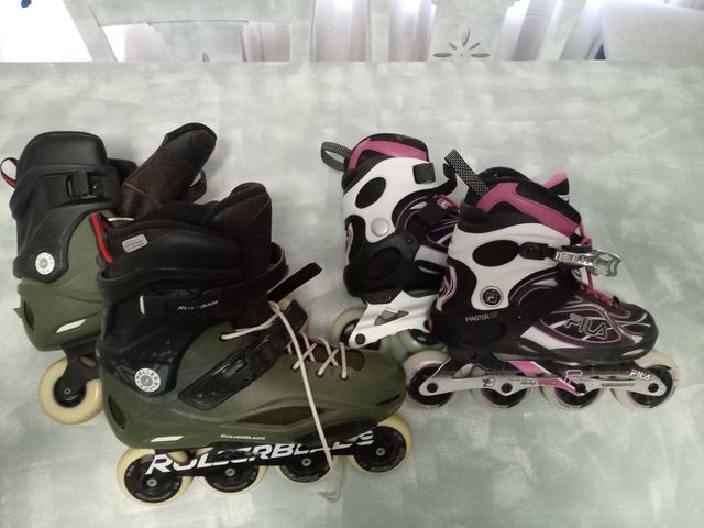 2 pares patines Rollerblade Talla 45 y talla 36