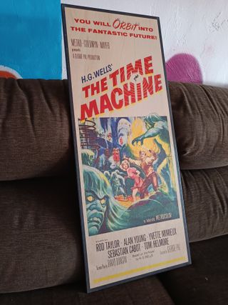 Póster madera película 'La Máquina del Tiempo'