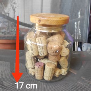 Tarro vidrio transparente Venta Solidaria