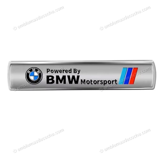 Emblema Logo Powered By BMW Motorsport metal
