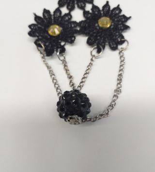 Orecchini neri in pizzo