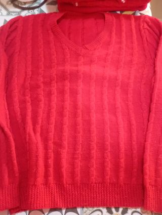 Jersey de lana rojo