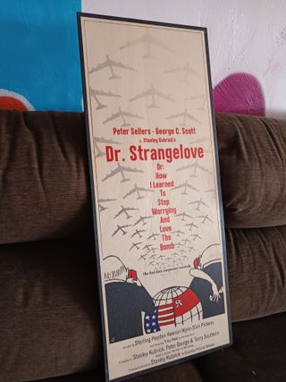 Póster Dr. Strangelove - Madera