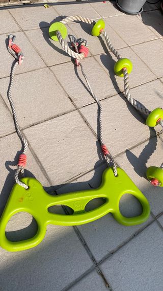 Columpio infantil + Escalera de cuerda
