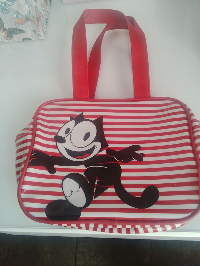 Trousse Gatto Félix Rosso Bianco