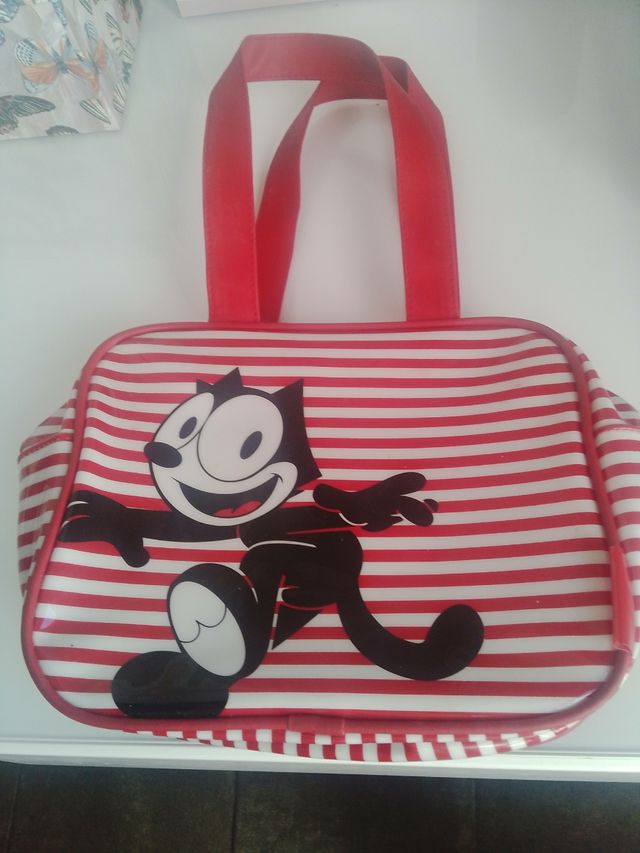 Trousse Gatto Félix Rosso Bianco