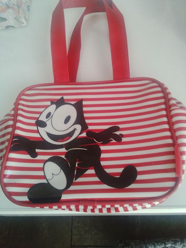 Trousse Gatto Félix Rosso Bianco