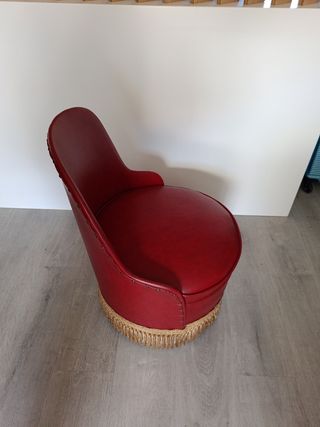 Butaca vintage roja