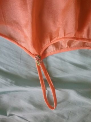 Camison,pijama, T-S/M,nuevo,vintage naranja
