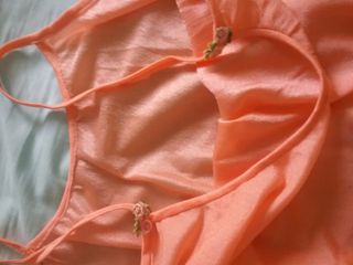 Camison,pijama, T-S/M,nuevo,vintage naranja