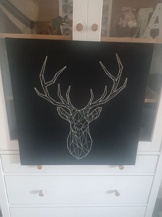 Cuadro ciervo geométrico Ikea