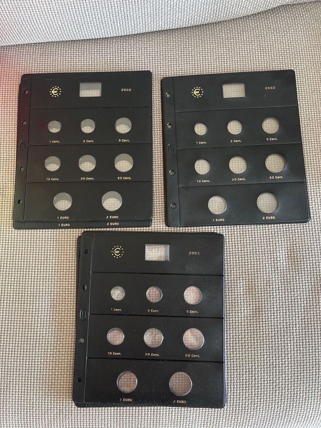 Hojas Pardo para monedas Euro España