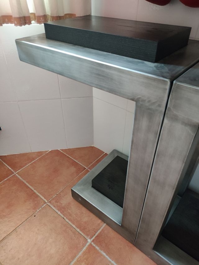 Mesas entrada - Metal & Madera