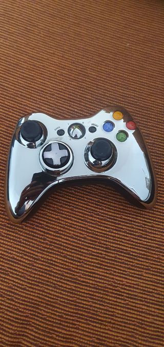 Mando Xbox 360 inalámbrico cromado