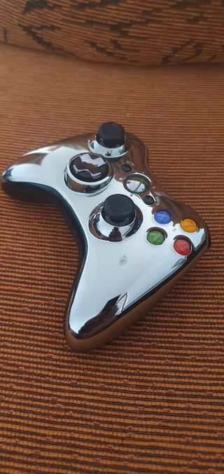 Mando Xbox 360 inalámbrico cromado
