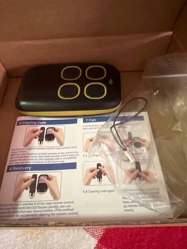 Control remoto puerta garaje RF