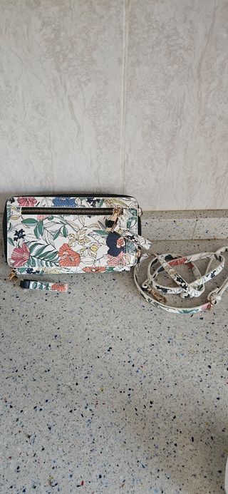 Bolso bandolera floral
