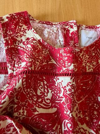 Blusa roja NEXT - Viscosa y Lino